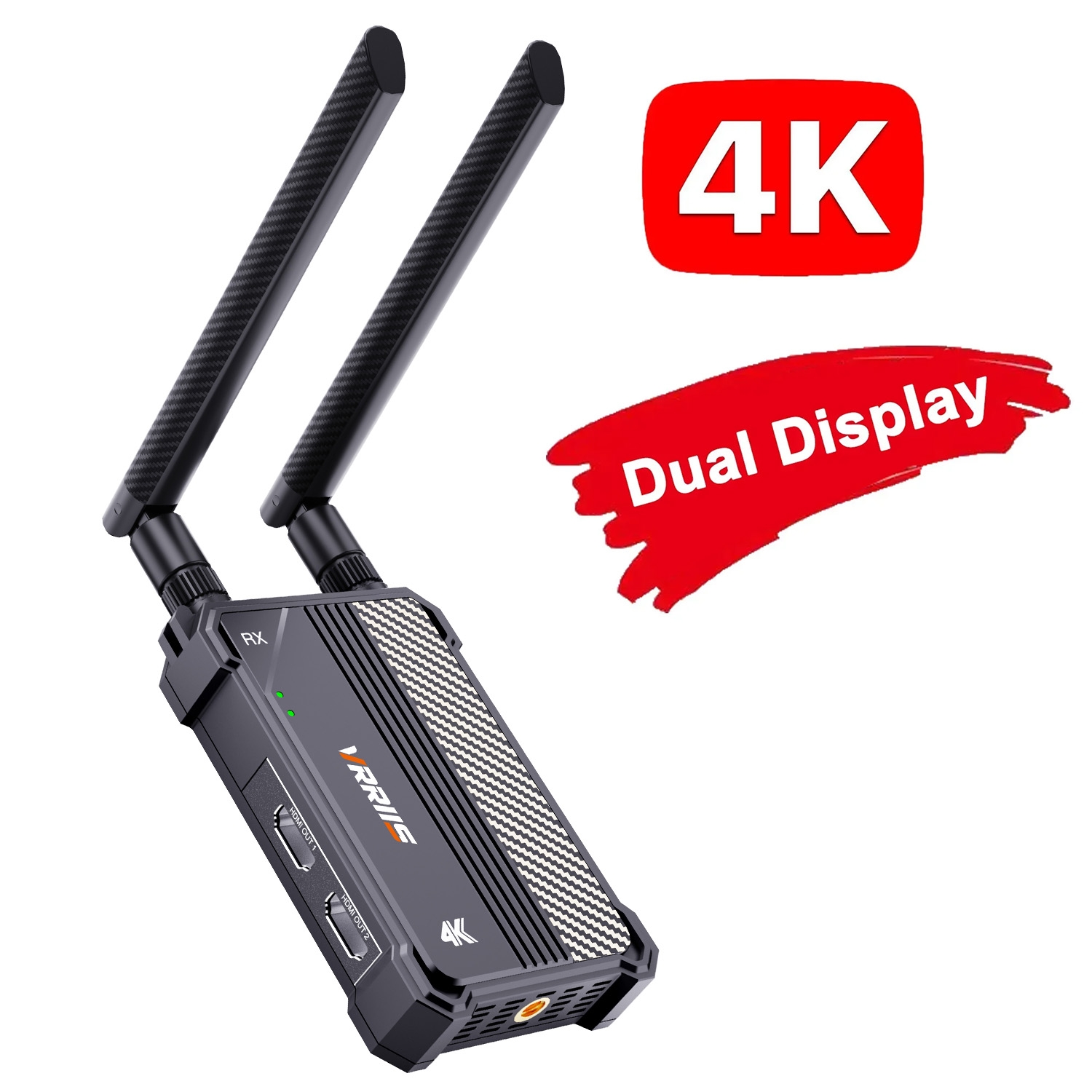 Extension HDMI sans fil 4K, double affichage HDMI, transmetteur/récepteur vidéo, partage pour caméra PC vers moniteur TV, projecteur 350m