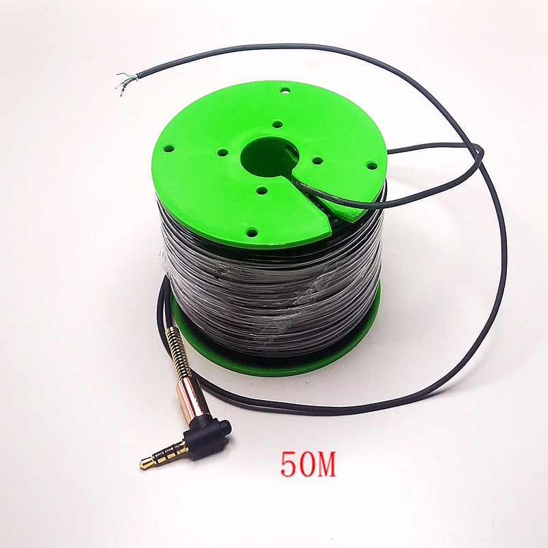 Chambre sous-marine cable4-core caméra d'imagerie sous-marine câble 50M tête de casque salle de plongée accessoires de pêche