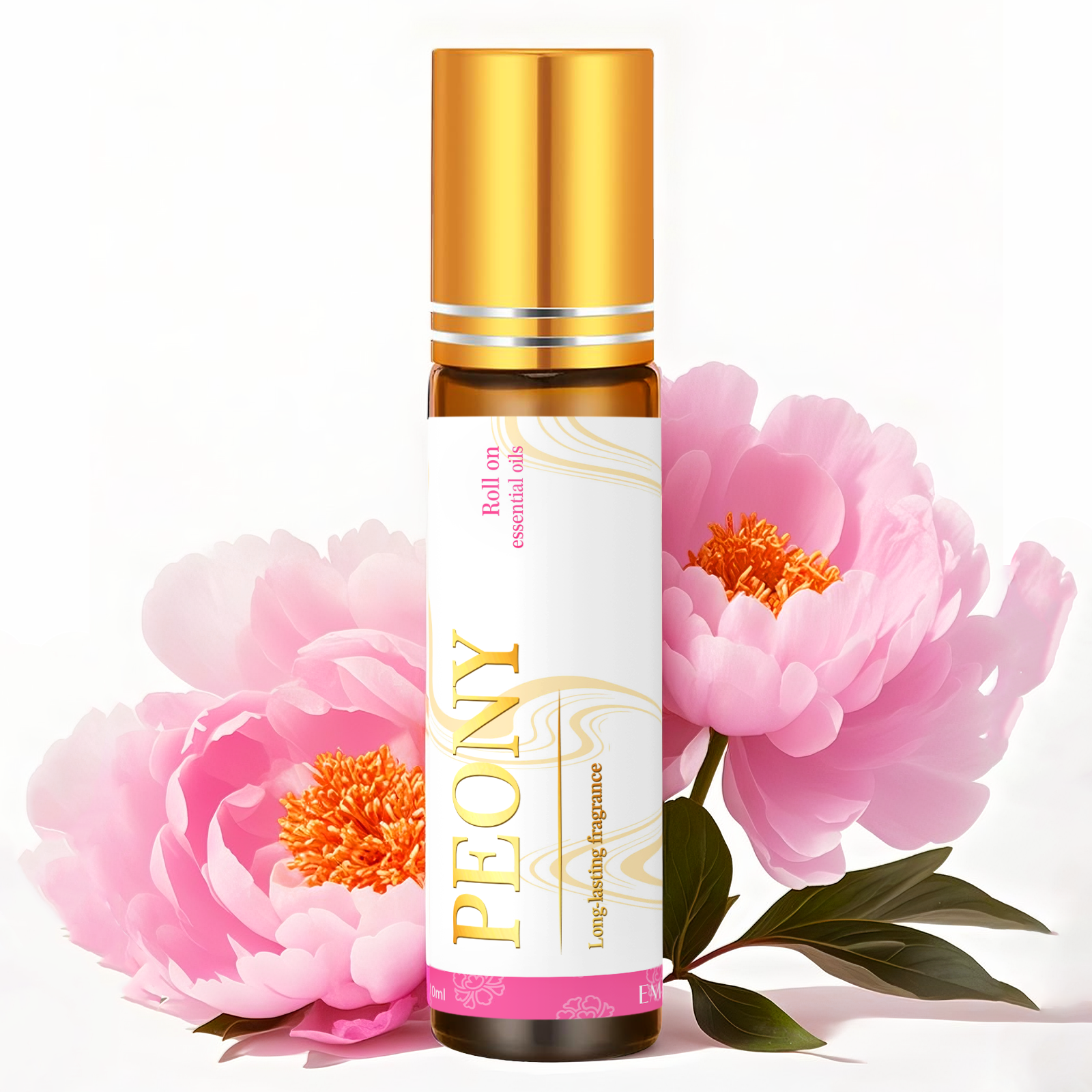 Huile essentielle de pivoine Rollerball, parfum Floral, aromathérapie pour femmes, soins de la peau, soins des ongles, massage corporel, cadeau de vacances, 10ml