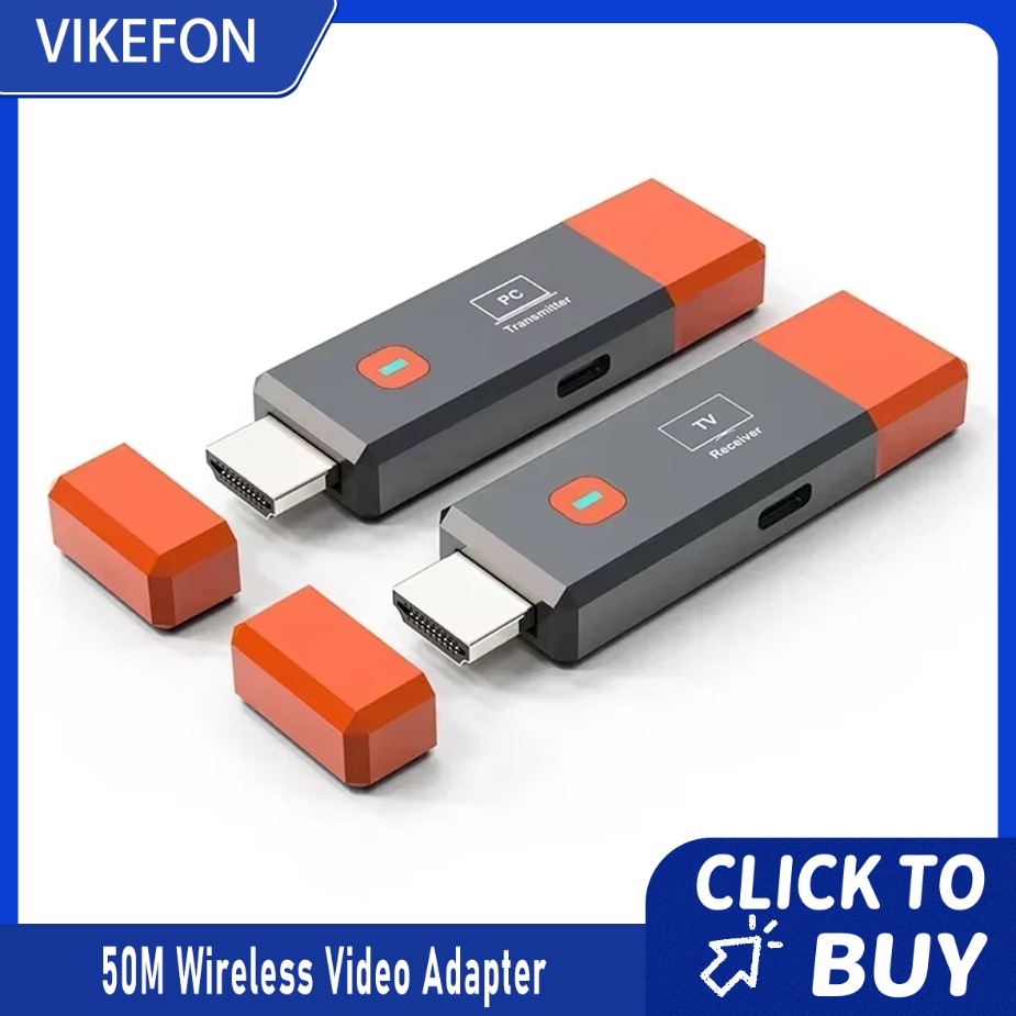 Transmetteur et récepteur sans fil HDMI 1080P 50M, extension d'affichage vidéo sans fil HDMI TV Stick pour appareil photo, ordinateur portable, PC vers TV