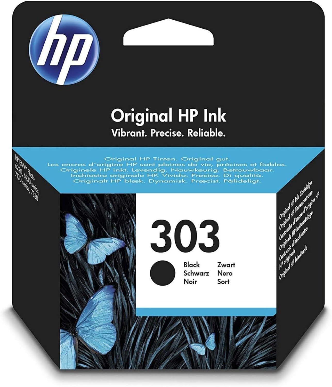 HP 303 Cartouche d'Encre Noire Authentique (T6N02AE)