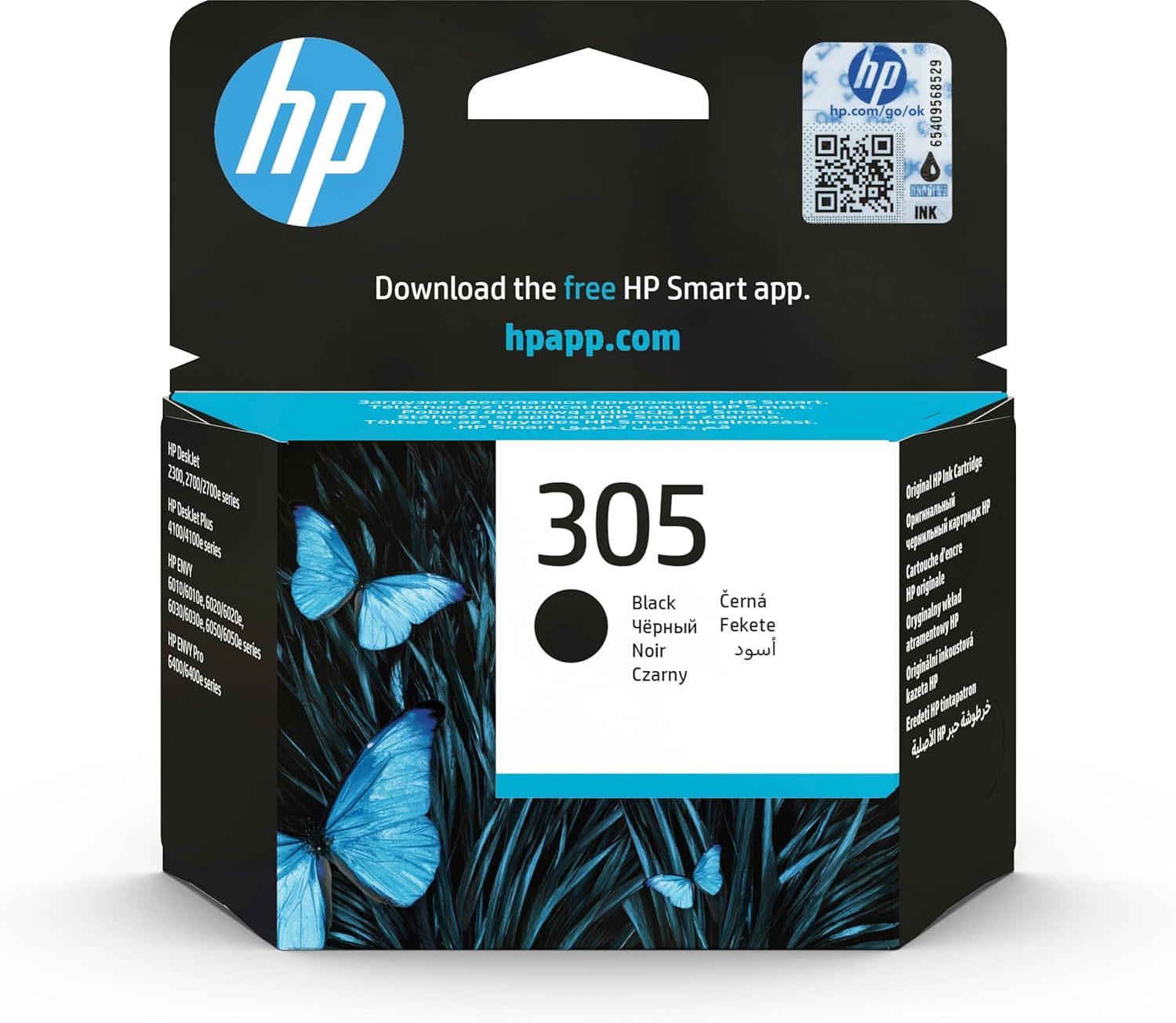 HP 305 Cartouche d'Encre Noire Authentique (3YM61AE)