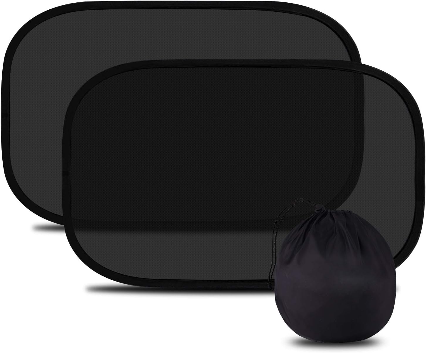 WIN.MAX Pare-Soleil Voiture Bébé,TRÈS Sombre Protection UV/Chaleur, Pare-Soleil Auto-Adhésifs pour Enfants,Pose Rapide/Facile,Sac de Rangement fourni,Taille 51x31 cm (M)