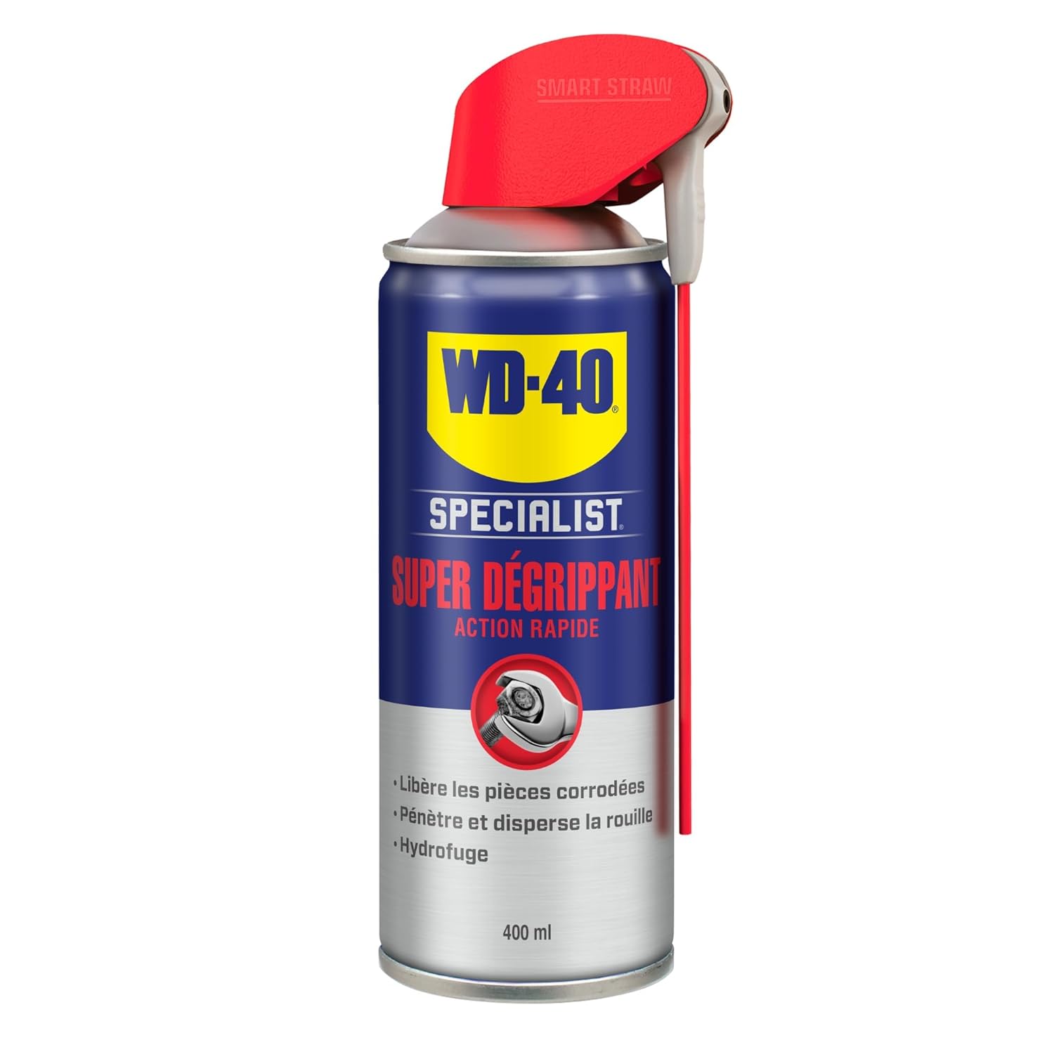 WD-40 Specialist • Super Dégrippant • Spray Double Position • Efficacité Immédiate • Dégrippe rapidement et facilement • Résistant à l'Eau • Compatible Tous Métaux • 400 ML