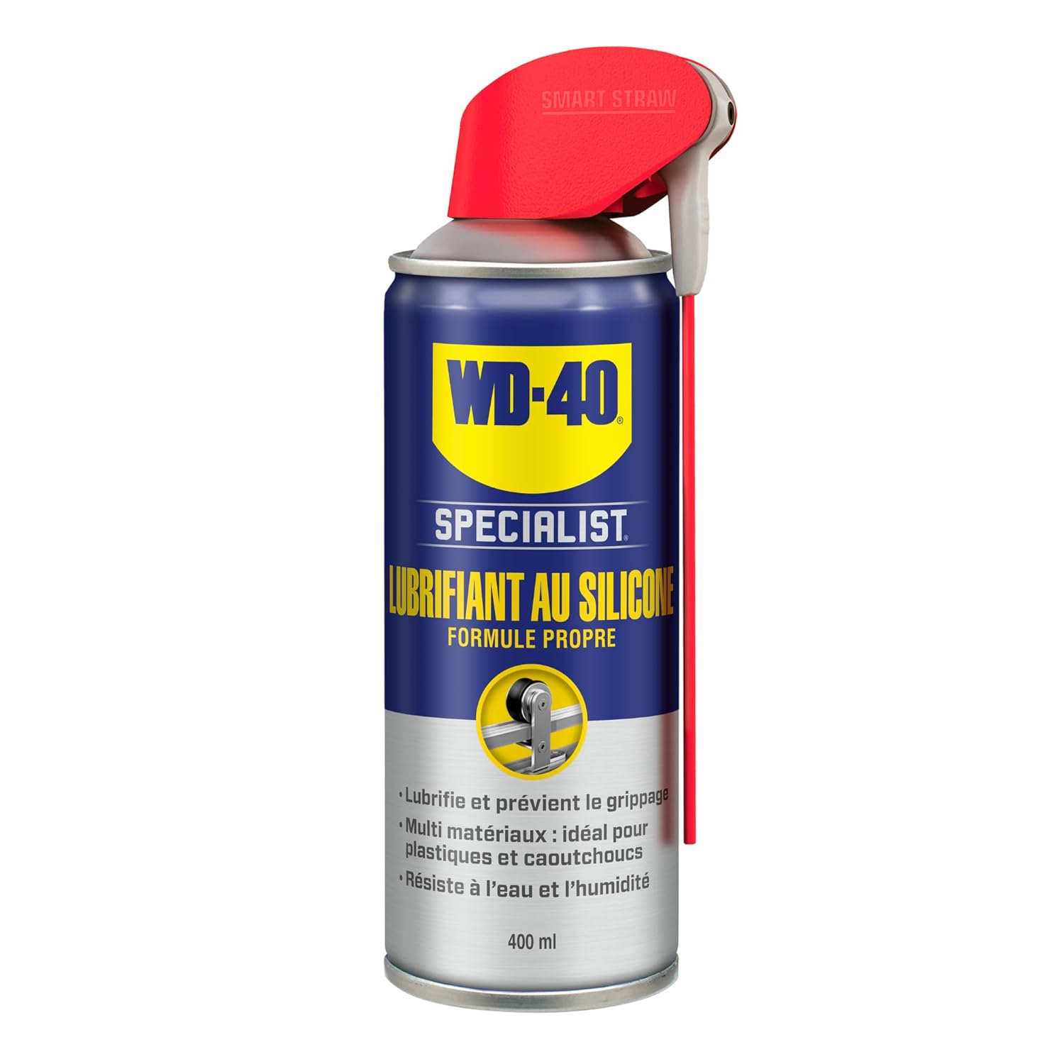 WD-40 Specialist • Lubrifiant Au Silicone • Spray Double Position • Formule Propre • Isolation contre l'humidité • Comptatible tous métaux, plastiques, caoutchoucs et bois • 400Ml