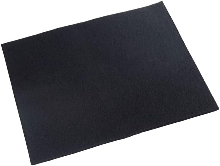 Fackelmann 08024 Filtre hotte, Filtre charbon hotte, Charbon actif, Polyester, Noir, 47 cm x 57 cm