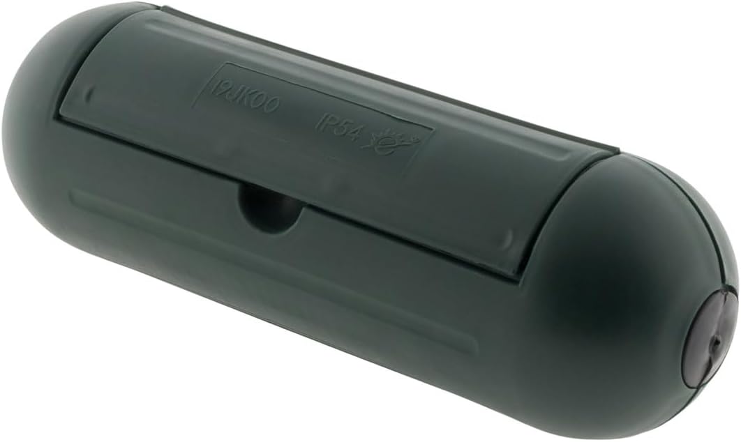Boîtier de Protection pour prolongateur Jardin IP54 - Vert - Zenitech