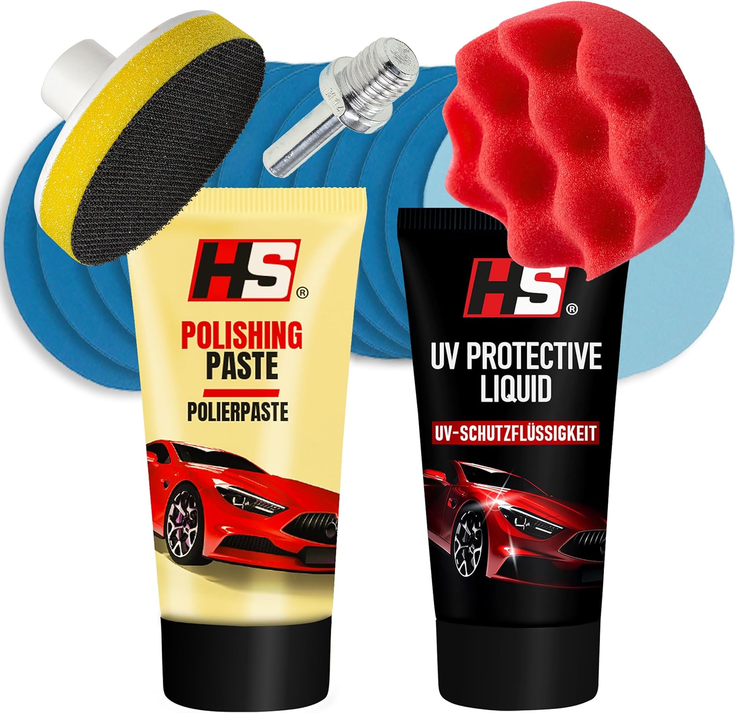 Renovateur phare voiture - HS kit renovation phare voiture - Polish phare voiture - Kit polissage phare voiture - Kit nettoyage phare voiture