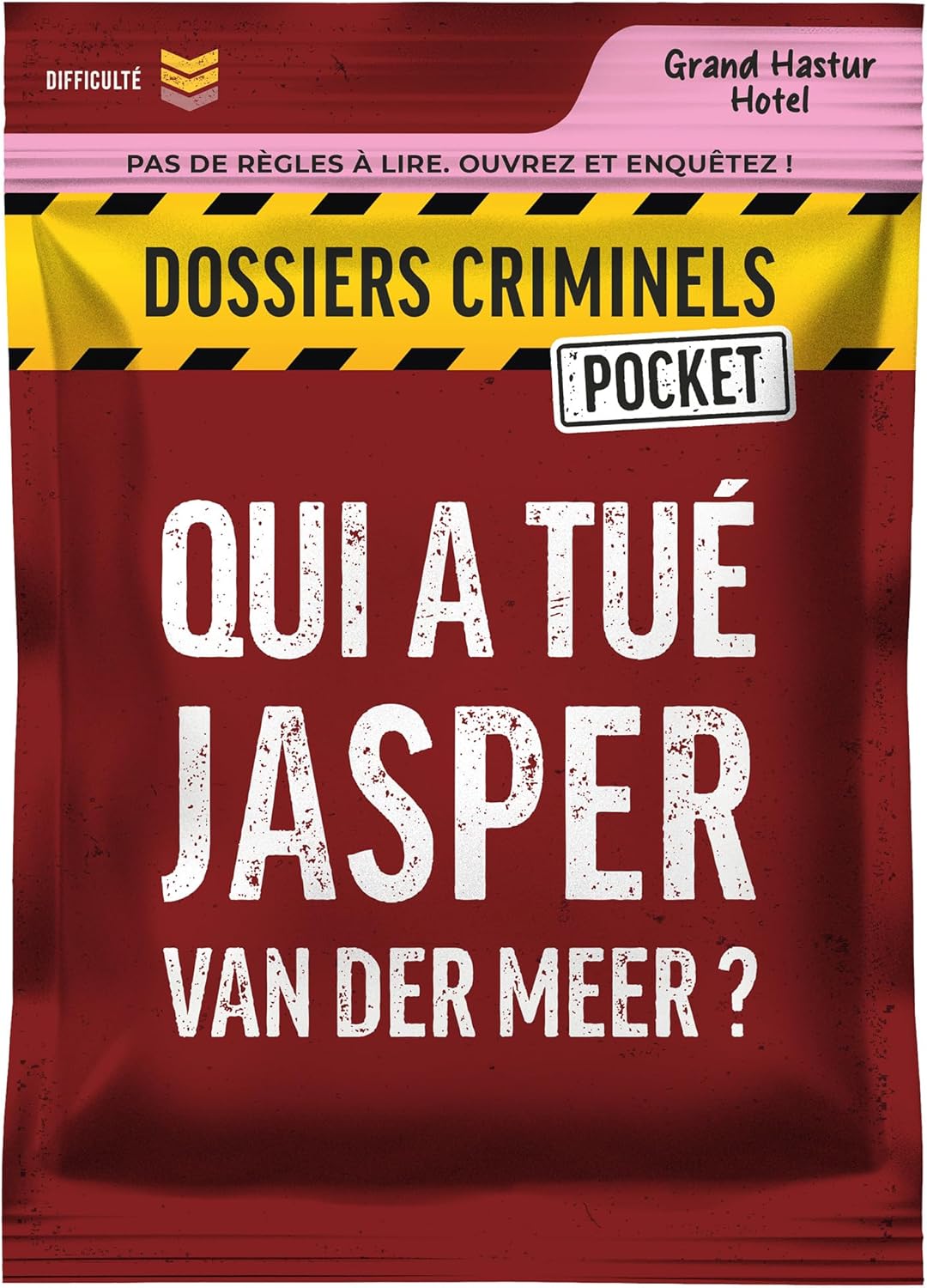 Dossiers Criminels Pocket - Qui a tué Jasper Van Der Meer ? Meurtre sous fond de scandale politique - Jeu d'enquête en cartes - Jeu de voyage et de poche - Famille et amis - 1-6 Joueurs - 45 min