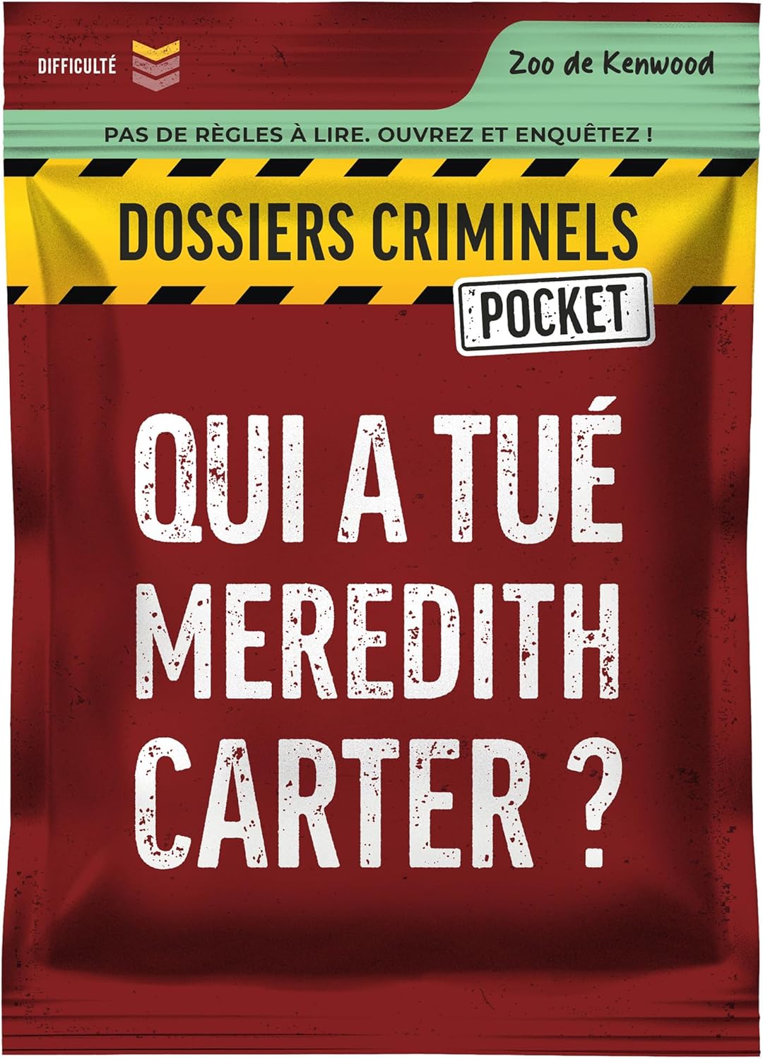Dossiers Criminels Pocket - Qui a tué Meredith Carter ? Meurtre dans un Zoo au Canada - Jeu d'enquête en cartes - Jeu de voyage et de poche - Cadeau famille et amis - 1-6 Joueurs - 45 min