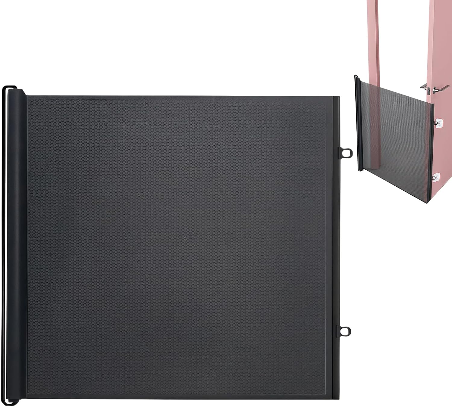 Porte De Bébé Rétractable, Aucun Perçage Requis Porte De Chien, Barrière De Sécurité Rétractable Escalier pour Bébés Enfant Et Chiens, pour Escaliers, Couloirs, Intérieur Et Extérieur