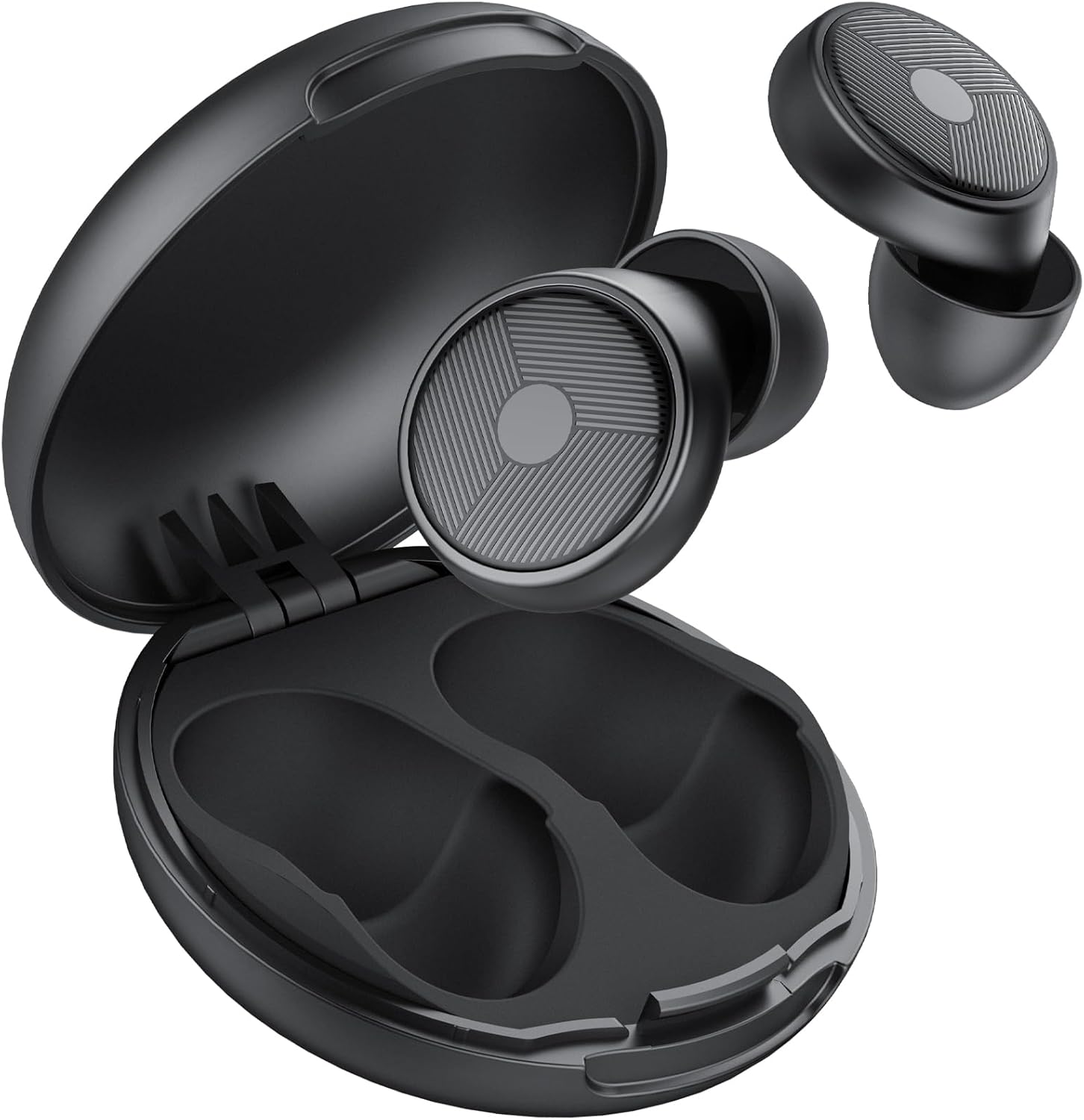 2025 Bouchon d'oreille pour dormir, 45dB boule quies réutilisables réduisant le bruit pour dormir, doux et réutilisables, bons pour dormir, voyager, se concentrer, concerts (Noir)