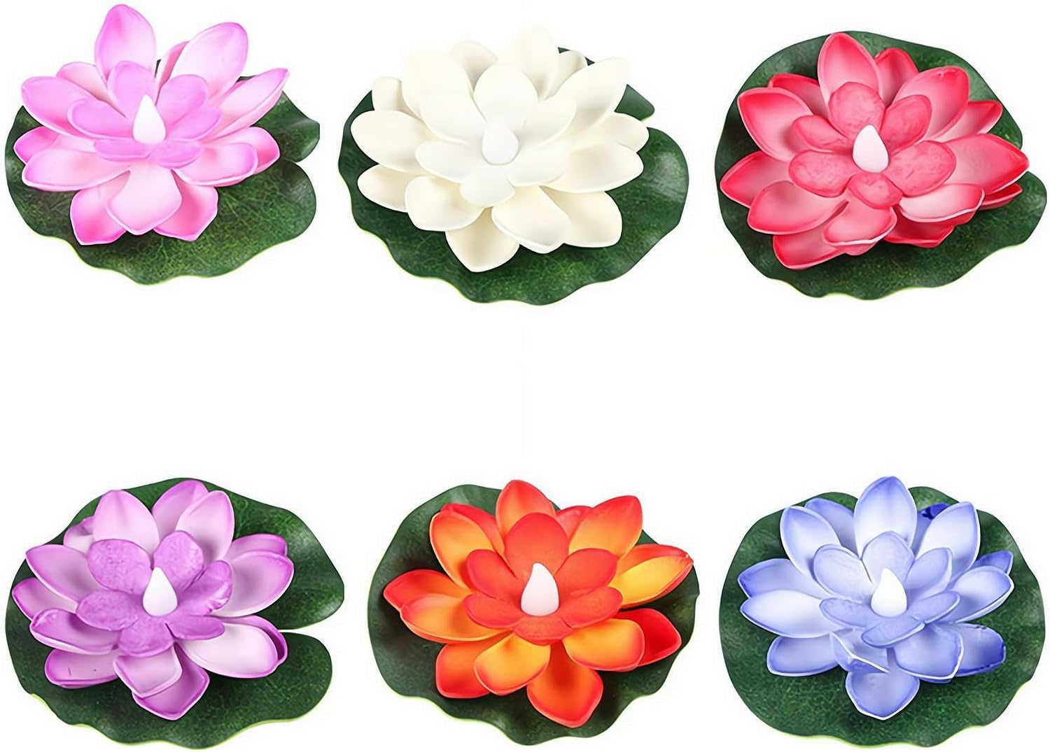 Lampes solaires flottantes EVA pour étang et piscine, lumières en forme de nénuphar et fleur de lotus pour décoration extérieure