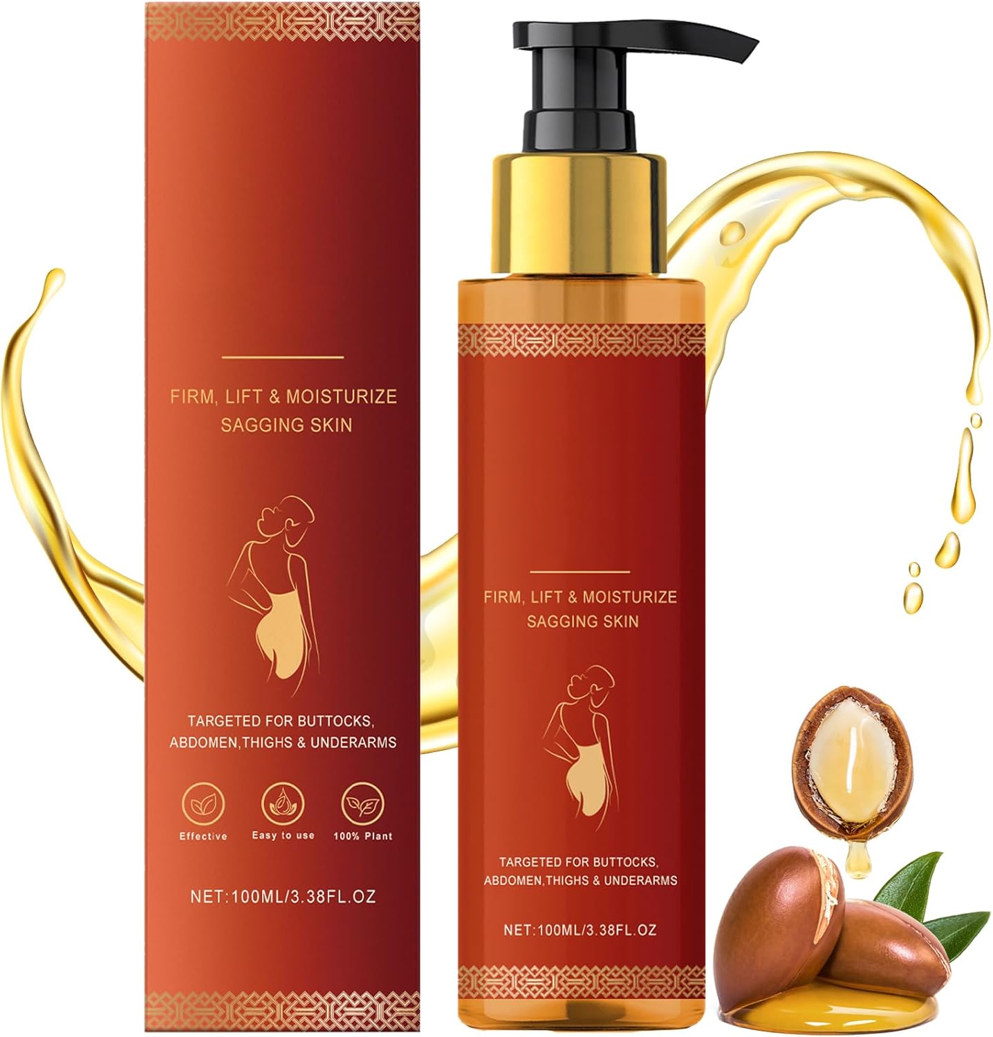 Magic Luxury Body Oil, Huile Corps Hydratante et Rafraîchissant, Magic Huile Soins pour le Corps, Huile Corporelle Raffermissante pour la Peau, Lifting Body Oils, 100ml (A, One Size)