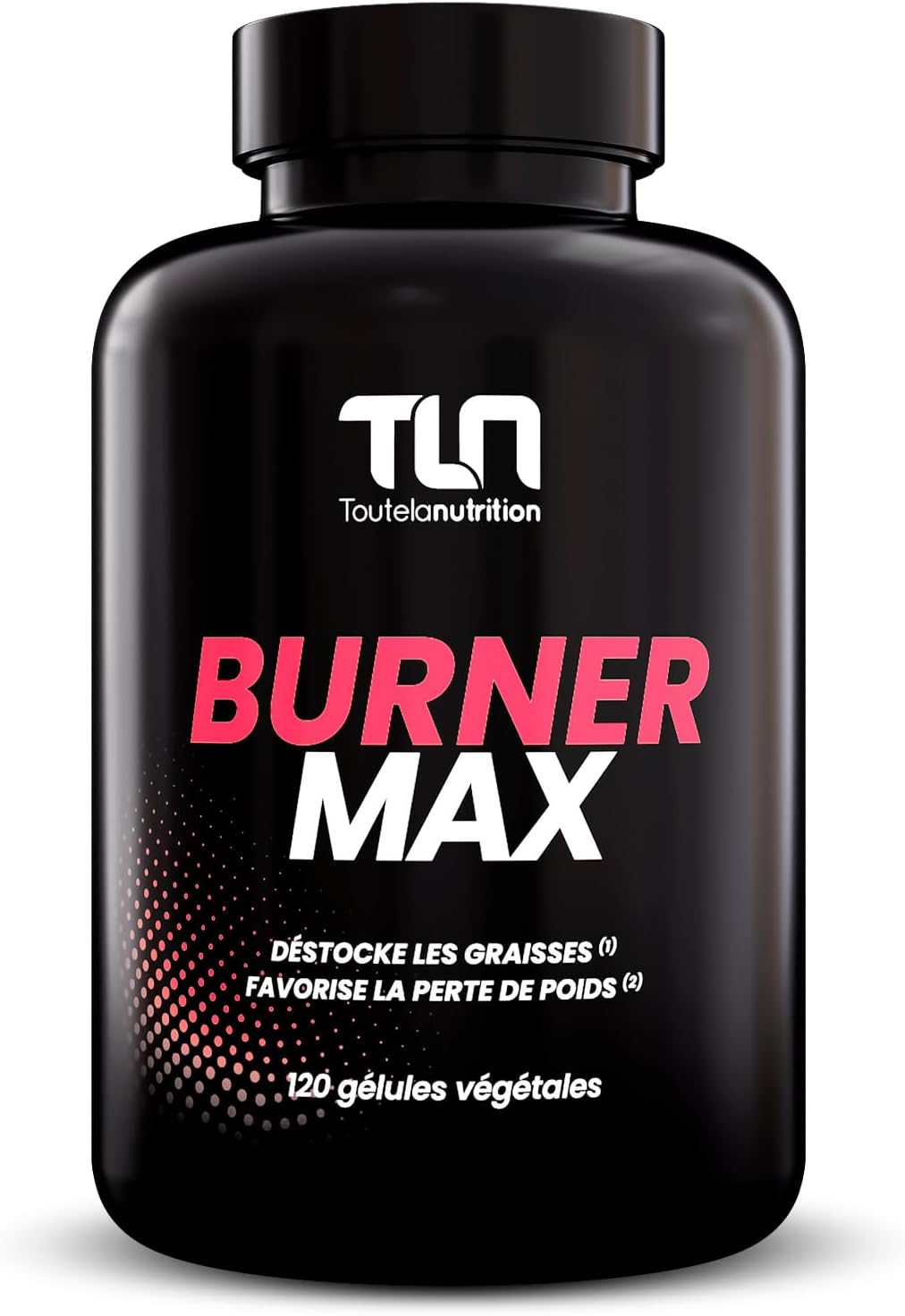BURNER MAX | Brûleur de Graisse Hautement Dosé | Caféine Naturelle + L-Carnitine + Guarana | Burner Thermogénique, Lipotrope, Coupe-Faim | Action Minceur et Perte de Poids | 120 Gélules Vegan | TLN